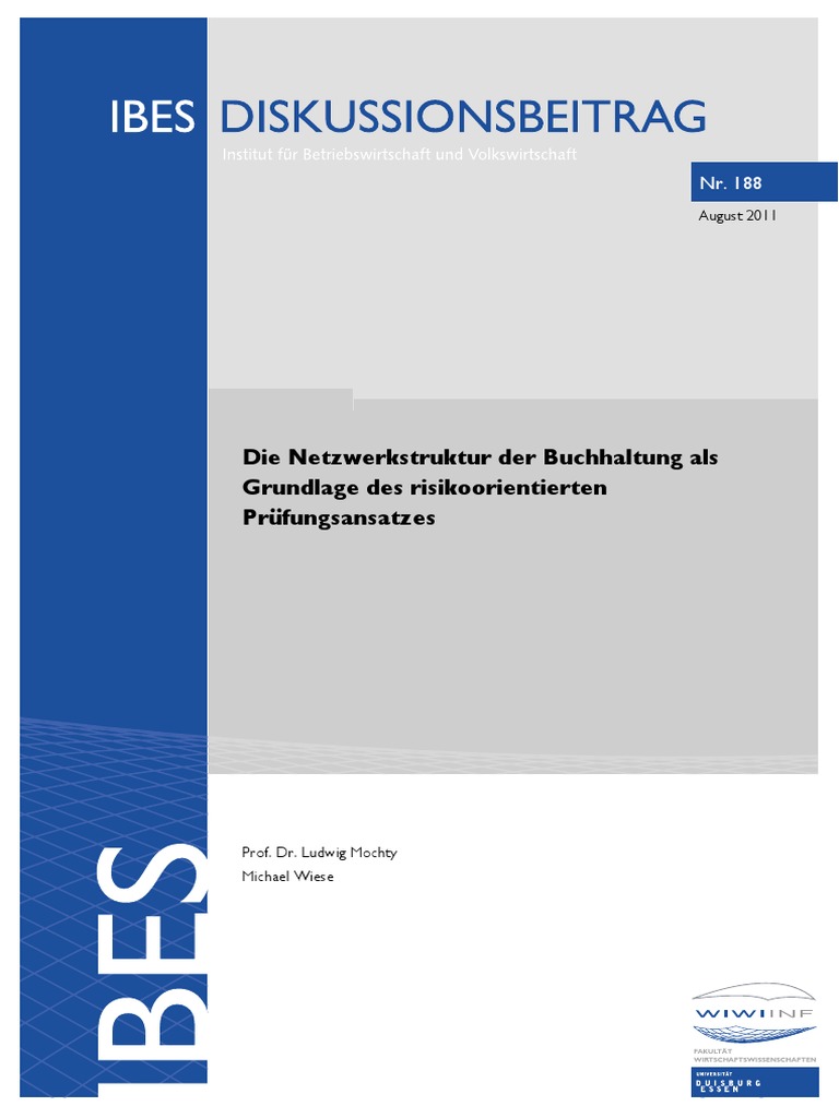2011 188 Mochty Wiese Die Netzwerkstruktur Der Buchhaltung Ibes Final