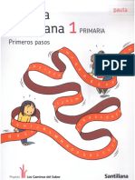 Lengua Castellana 1 Primaria Los Caminos Del Saber Santillana Pauta PDF