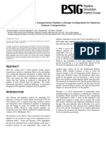 A Thermal Analysis of A CO2 Transportation Pipeline. A Design Configuration For Optimum Onshore Transportation