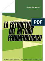 La estructura del método fenomenológico 