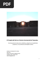 El Templo del Sol en el Centro Ceremonial de Tiwanaku