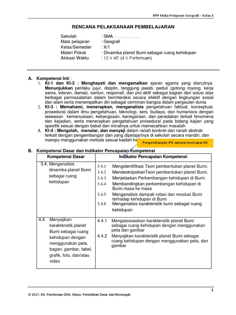 Download Silabus Geografi Kelas X Guru Paud
