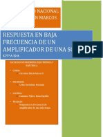 Respuesta en Frecuencia de Un Amplificador de Una Sola Etapa Informe Previo