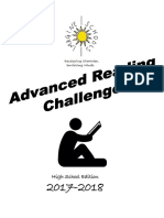 High School 2017-2018 Advanced Reading Challenge 1