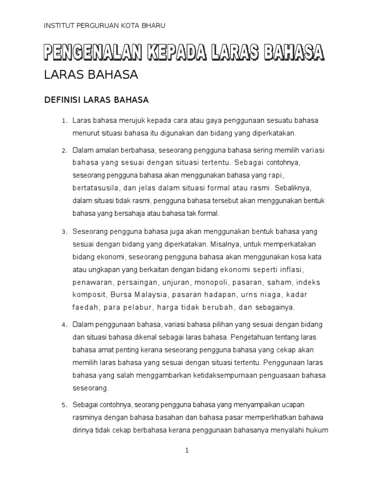 Laras Bahasa Pdf