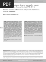A Educação Química Em Discurso Uma Análise a Partir Da Revista Química Nova Na Escola (1995-2014)