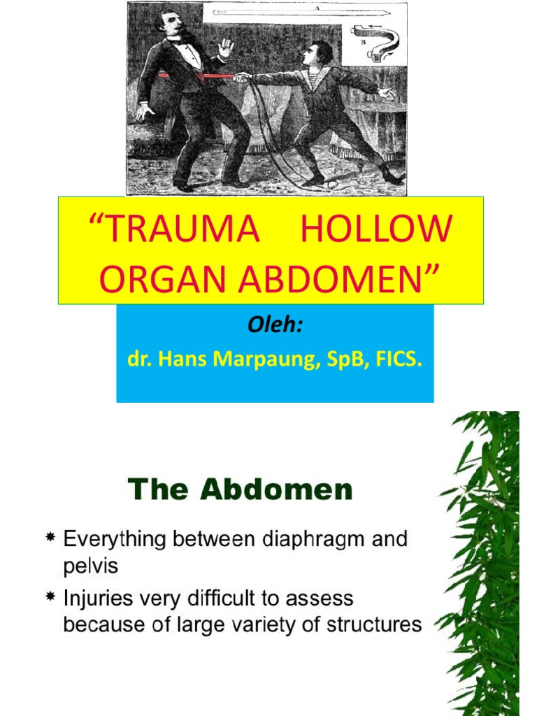 Hollow Organ Injury Major Trauma Abdomen