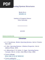 Operating System Structures: Meelis R Mroos@ut - Ee