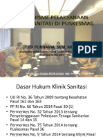 Materi Pelatihan Klinik Sanitasi Mekanisme Pelaksanaan Klinik Sanitasi Di Puskesmas