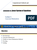 Lecture01 - Gaussian Elimination