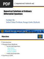 Lecture12 - Initial Value Problem Runge Kutta Methods