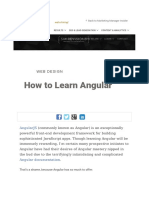 How to Learn Angular