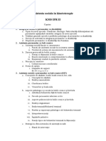 Asistenta Sociala in Kinetoterapie KMS IFR II