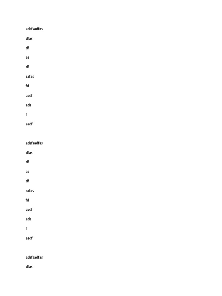 Placeholder Text Document | PDF