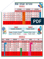 Calendar Școlar 2017-2018