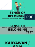 Materi SENSE OF BELONGING