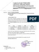 Surat Pengantar Magang Di PT. PINDAD