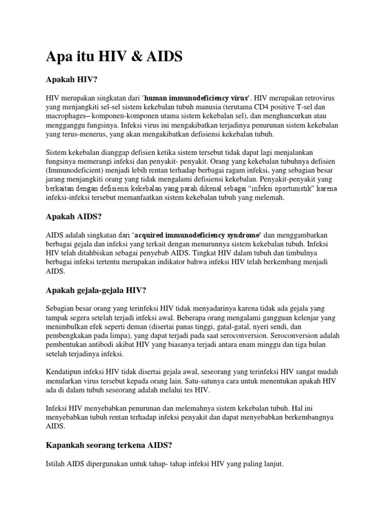 Apa Itu HIV PDF