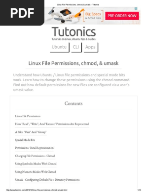 Linux File Permissions Chmod Umask Tutonics Data Online Safety Privacy