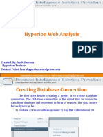 Hyperion Web Analysis: Created By: Amit Sharma Hyperion Trainer