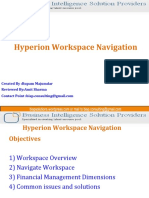 Hyperion Workspace Navigation: Created By:Rupam Majumdar Reviewed By:Amit Sharma