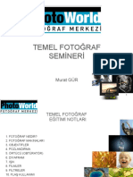 Temel Fotograf Dersleri̇ - Sunum PDF