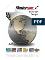 Basic 2D DesignTutorial - MasterCam - X5