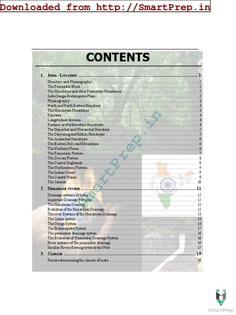 India's Geography and Climate Overview | PDF | Himalayas | Monsoon