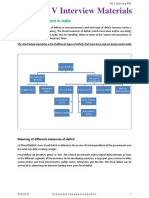 Deficit Measurement in India