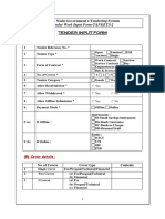 Tender Datasheet PDF