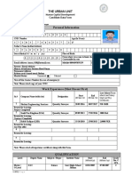 Candidate Data Form