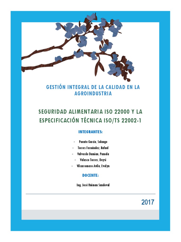 ISO 22000 y Seguridad Alimentaria | PDF | Análisis de Riesgo y Puntos ...