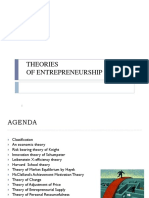 Theories of Entrepreneurship 160624062036