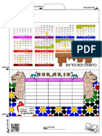 Calendario y Horario Color PDF