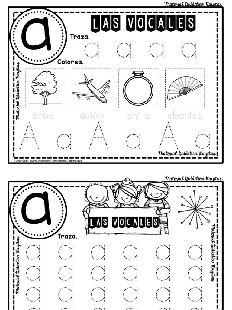 Cuaderno de Vocales PDF