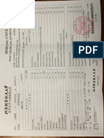 Graduate Transcript China