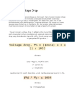 Pengiraan Voltage Drop