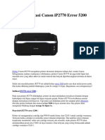 Troubleshooting Printer Canon