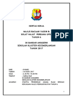 Kertas Kerja Majlis Bacaan Yassin