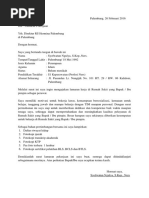 Surat Lamaran Kerja Rumah Sakit