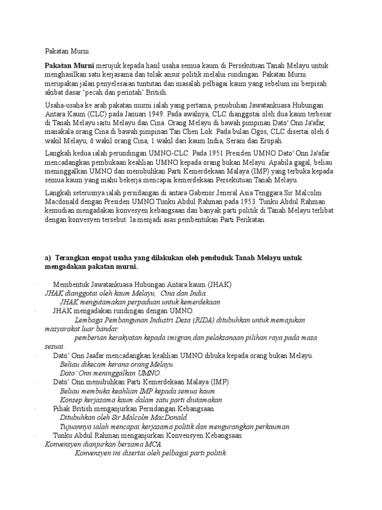 Pakatan Murni  PDF