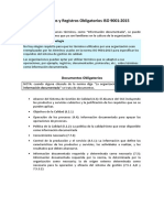 Documentos y Registros Obligatorios ISO 90012015