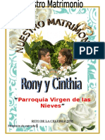 Celebracion Matrimonial Rony y Cinthia
