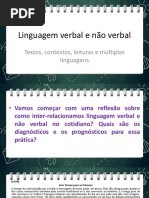 Linguagem Verbal e Nao Verbal Contextualizando