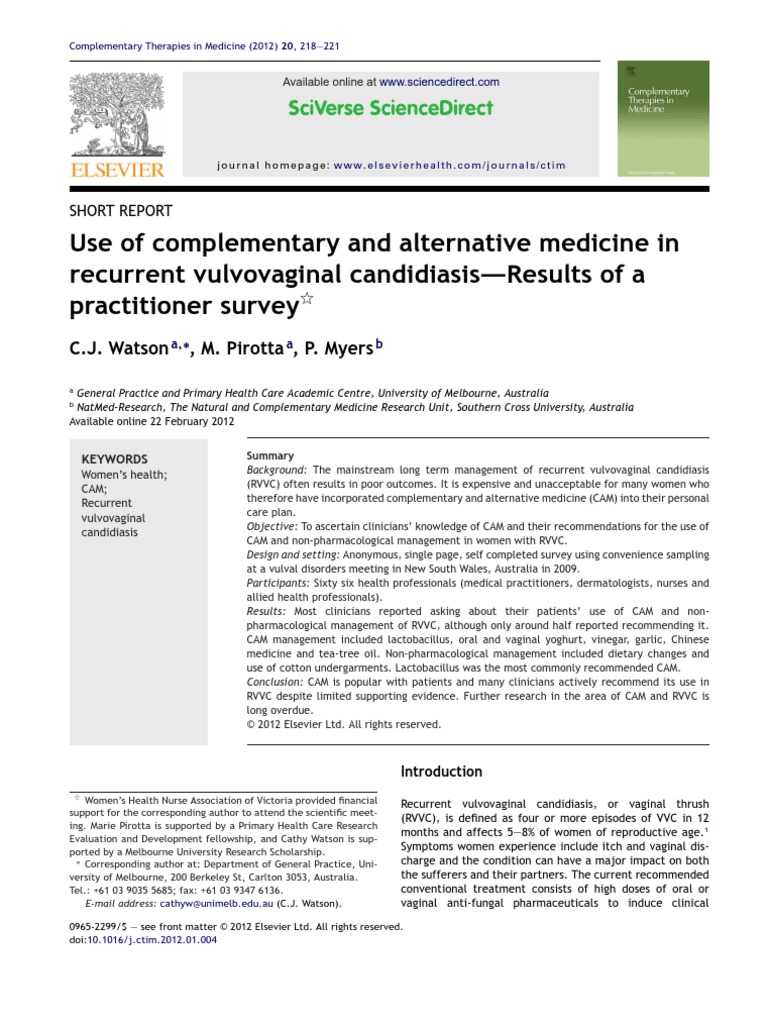 Candidiasis presentation image