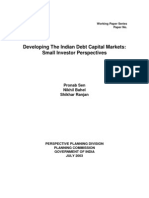 Developing The Indian Debt Capital Markets: Small Investor Perspectives