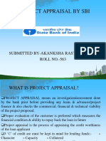 SBI Project Appraisal Criteria by Akanksha Rastogi