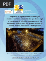 PROPUESTA | Propuestas de Organizaciones Sociales Y DD.HH sobre criterios para la seleccion y escogencia de los candidatos al Sistema Integral de Verdad, Justicia, Reparación y No Repetición.