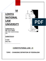 Changing Def of Federalism Consti