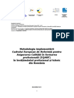 Metodologia Implementarii EQAVET in Romania PDF